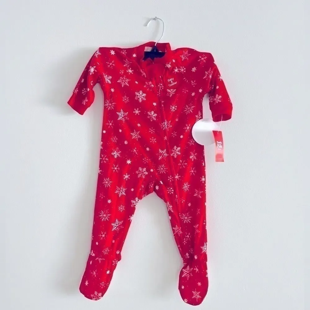Family Pajamas Matching Baby Merry Pajamas - Snowflake size 18MO